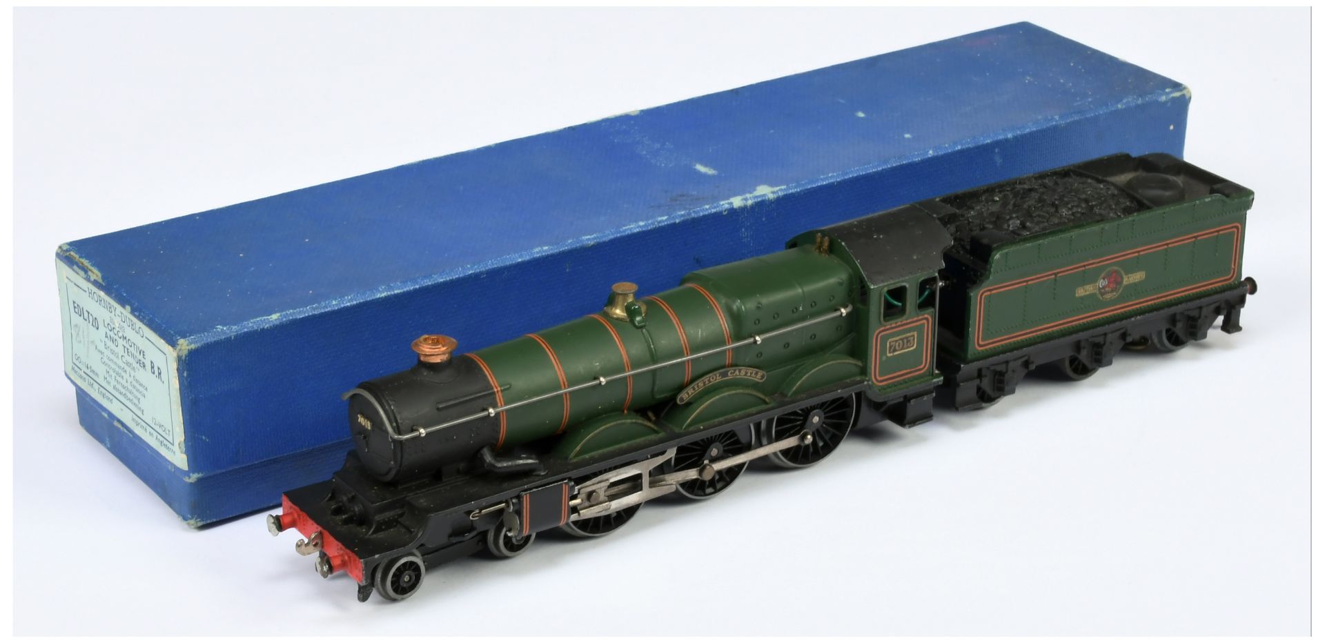 Hornby Dublo 3-rail EDLT20 4-6-0 BR green Castle Class Loco No.7013 "Bristol Castle