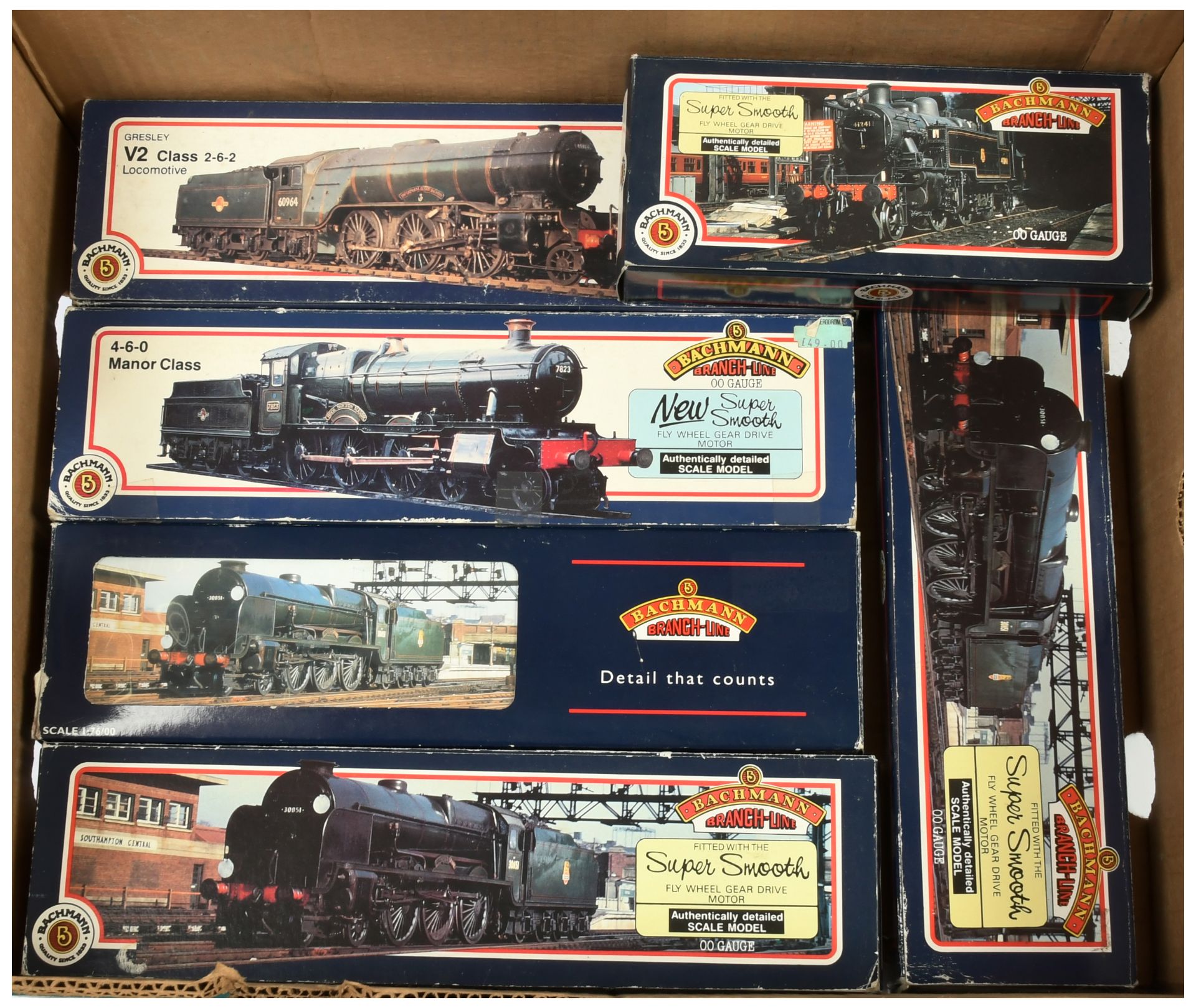 Bachmann OO gauge a group of Steam Locomotives to include 