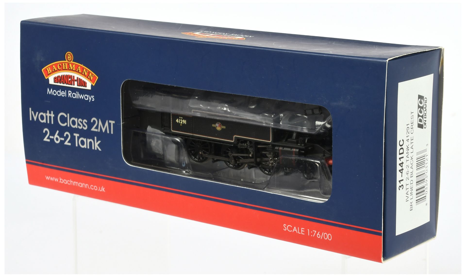 Bachmann 31-441DC 2-6-2 BR Ivatt Tank Steam Locomotive "41291" with DCC sound