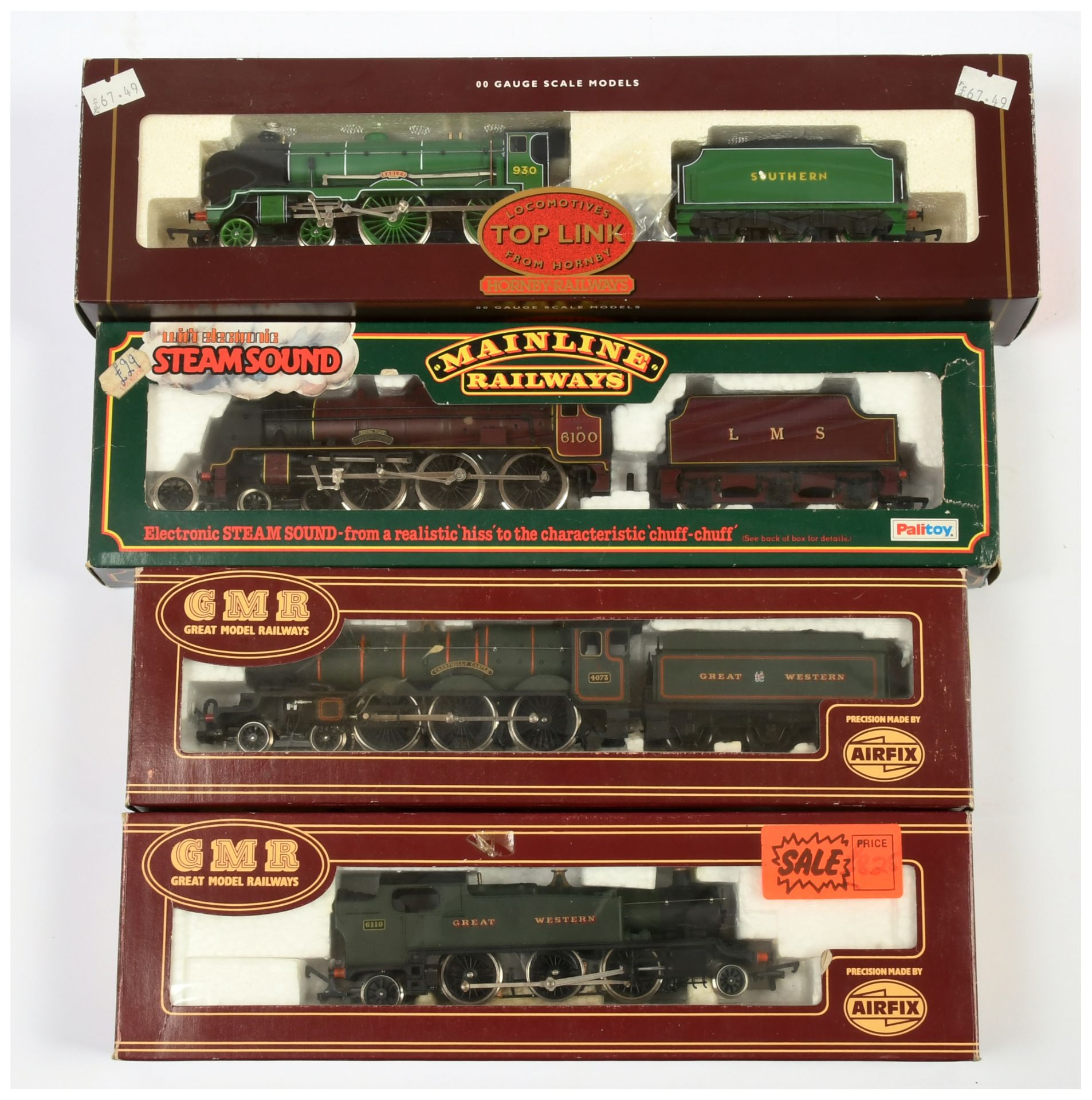 Hornby (GB), Airfix & Mainline a group of Steam Locomotives to include
