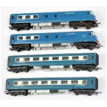 Triang an unboxed 4 Car Blue Pullman Set