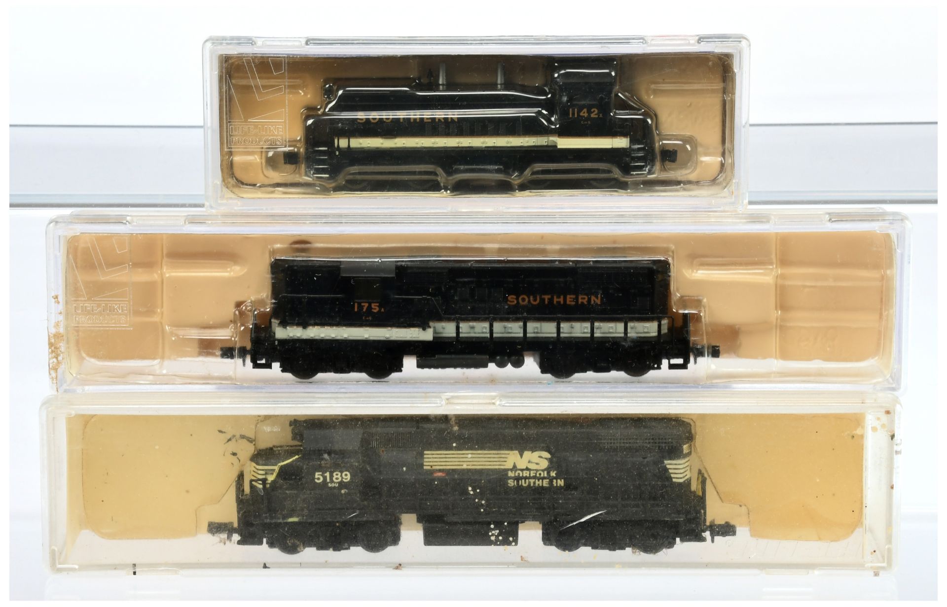 Life Like Trains N Gauge group of American Outline Diesel Locomotives comprising of