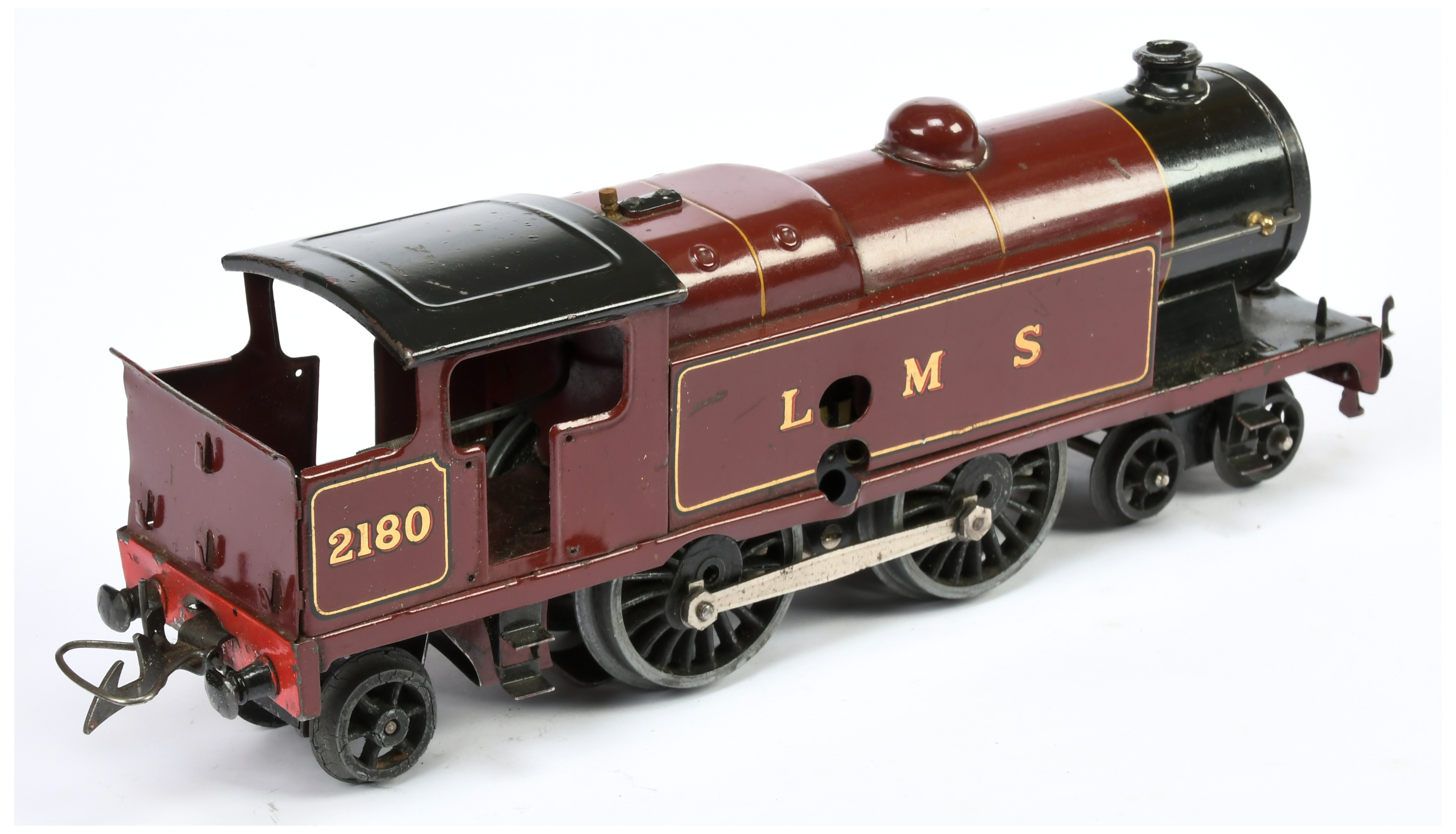 Hornby O Gauge E220 4-4-2 LMS Maroon 2180 Tank Loco 6-volt - Image 2 of 2