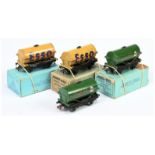 Hornby Dublo a mainly boxed group of Tank Wagons comprising of 
