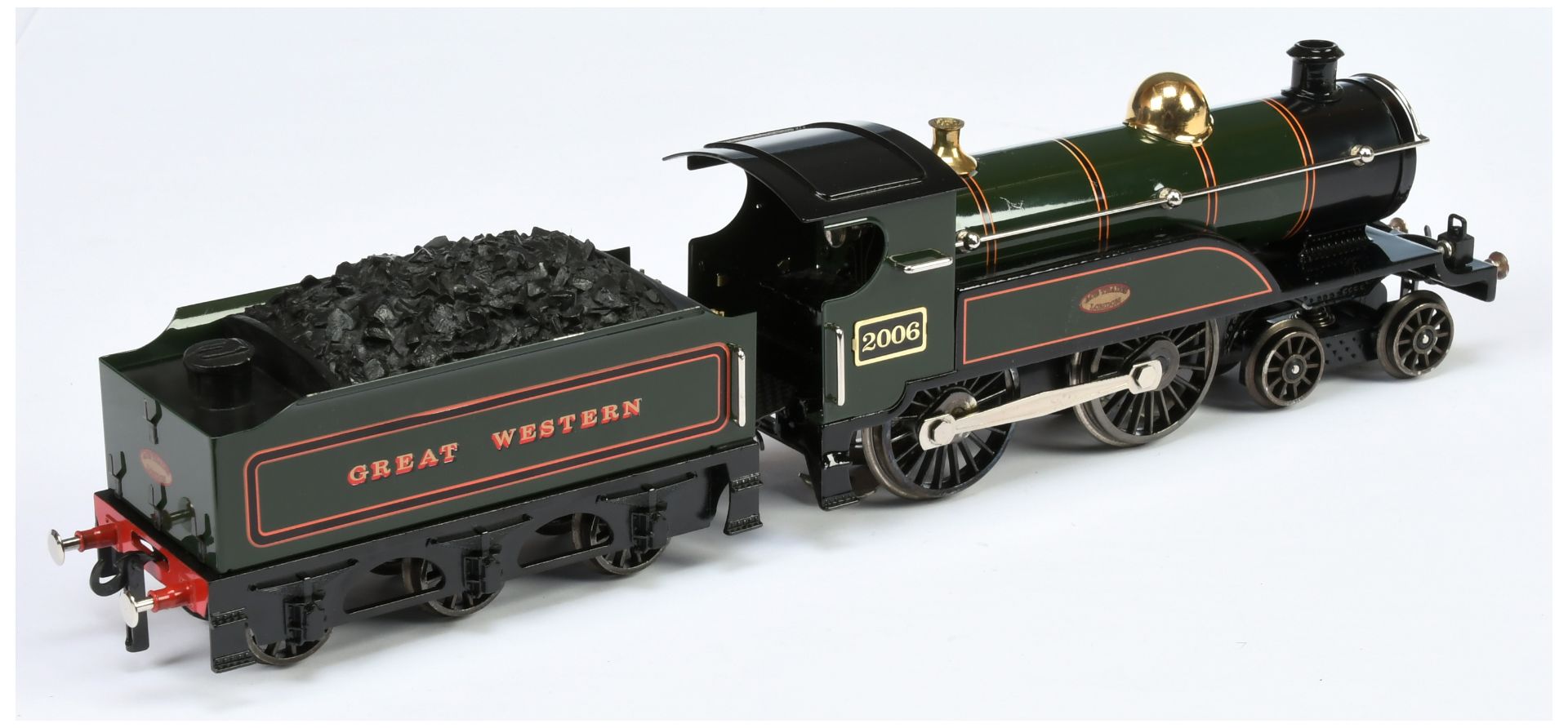 Ace Trains O Gauge 4-4-0 GWR Green 2006 Loco & Tender. - Bild 2 aus 2