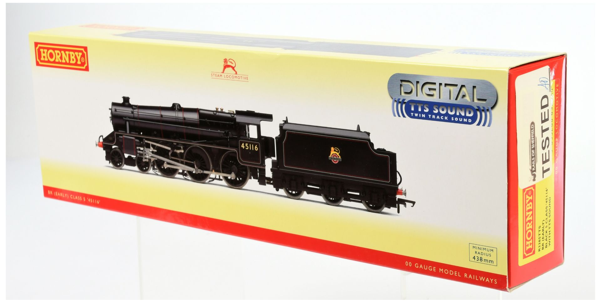 Hornby (China) R3385TTS 4-6-0 Loco & Tender BR lined Black Class 5 No.45116 with TTS Digital sound