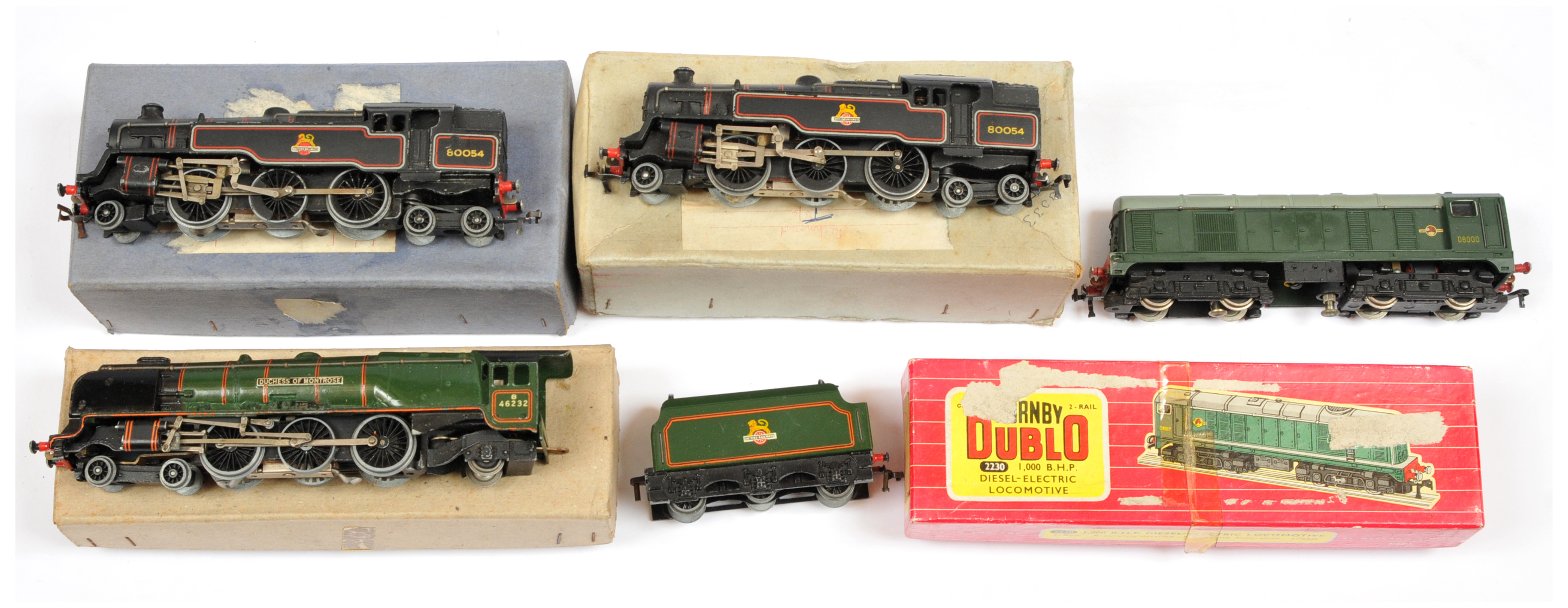 Hornby Dublo a group of 3-rail Steam and Diesel Locomotives to include 