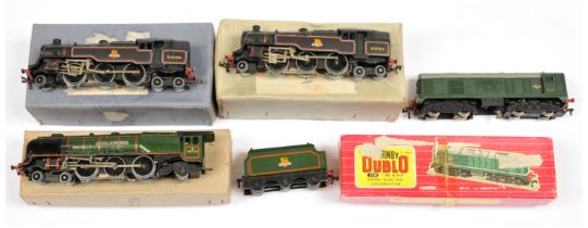 Hornby Dublo a group of 3-rail Steam and Diesel Locomotives to include