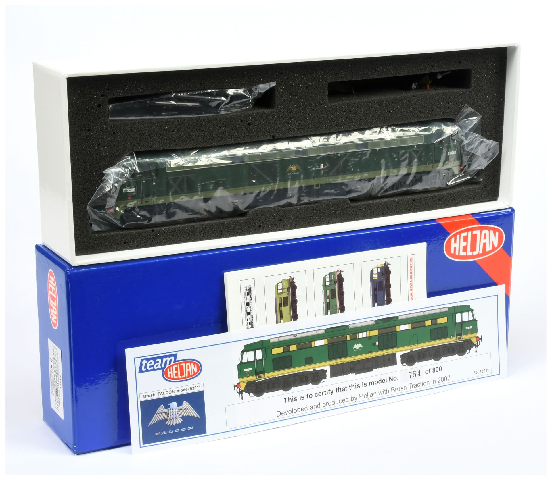 Heljan OO Gauge 53011 (Limited Edition) Co-Co BR two-tone green Class 53 Prototype Diesel Loco No...