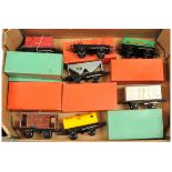Hornby O Gauge a boxed group of Rolling Stock to include