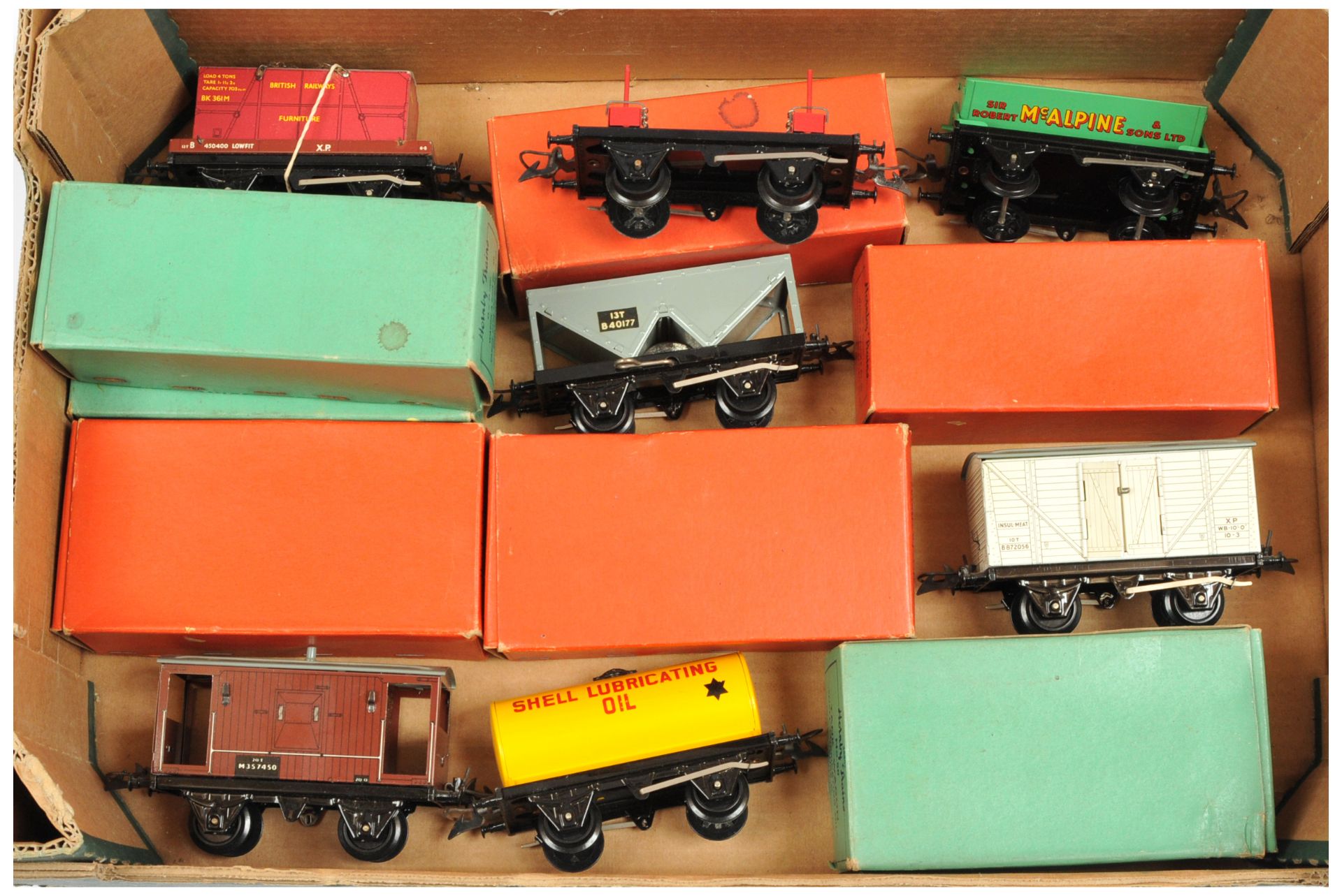 Hornby O Gauge a boxed group of Rolling Stock to include