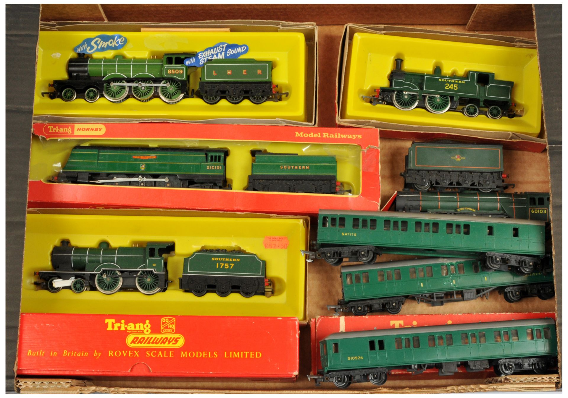 Triang & Hornby (GB) a mainly boxed group comprising of mainly Steam Locomotives to include 