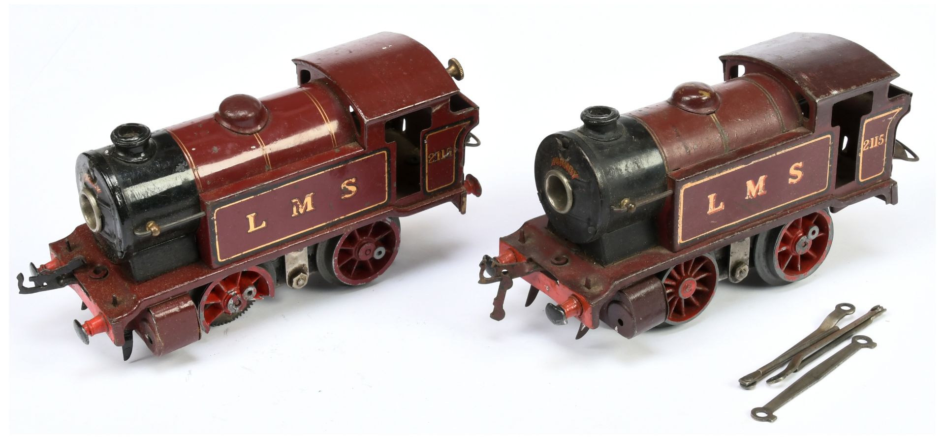 Hornby O Gauge E120 0-4-0 Tank Loco LMS Maroon 2115, 20 volt