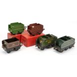 Hornby O Gauge group of boxed & unboxed tenders.