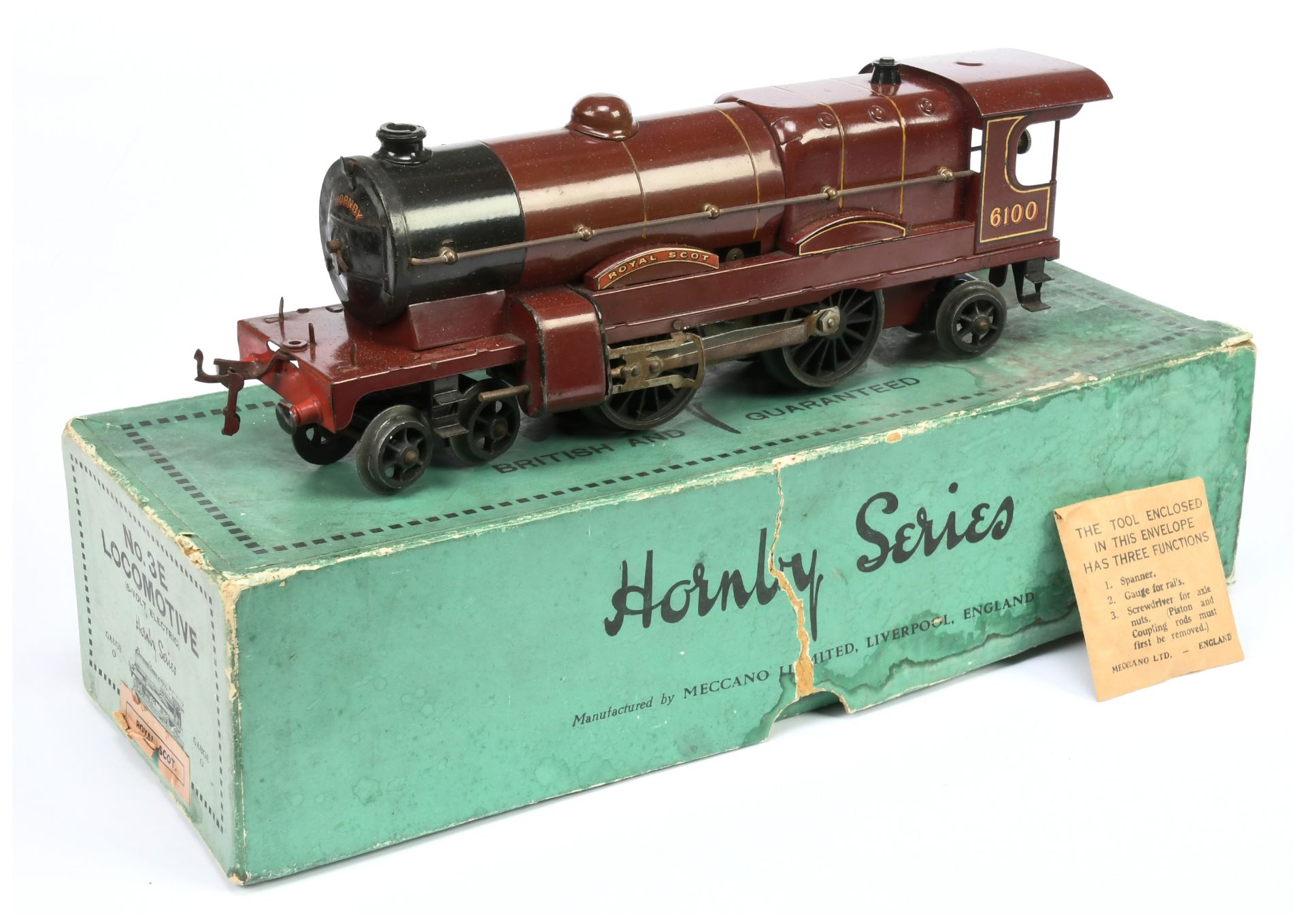 Hornby O Gauge No.3E 4-4-2 LMS Maroon Royal Scot 6100 Electric