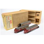 Trix Twin 3-rail AC377 3-car red and cream livery Meteor Diesel Express Unit comprising Power and...