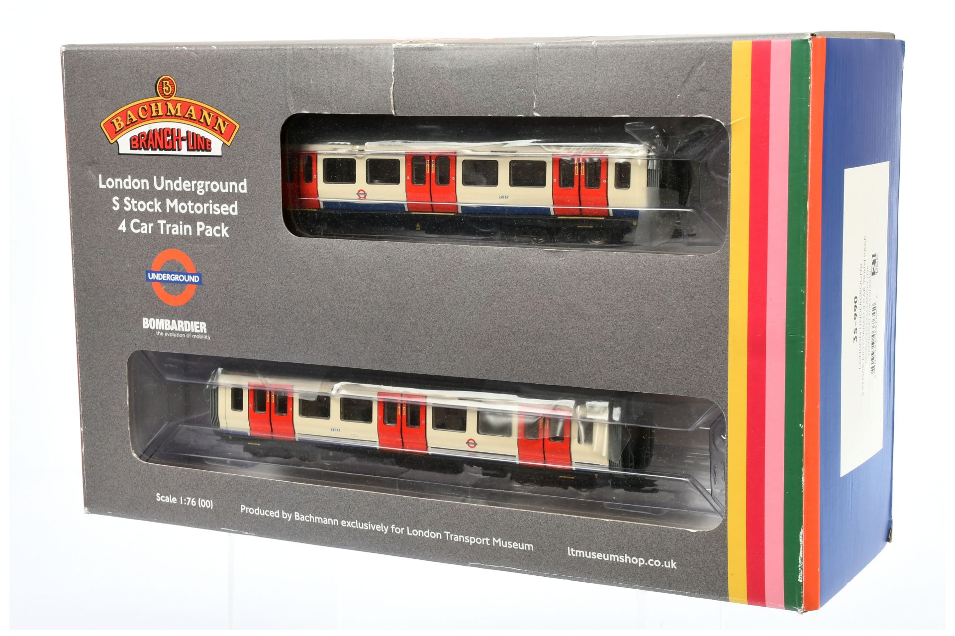 Bachmann OO gauge 35-990 London Underground S Stock Motorised 4 Car Train Pack