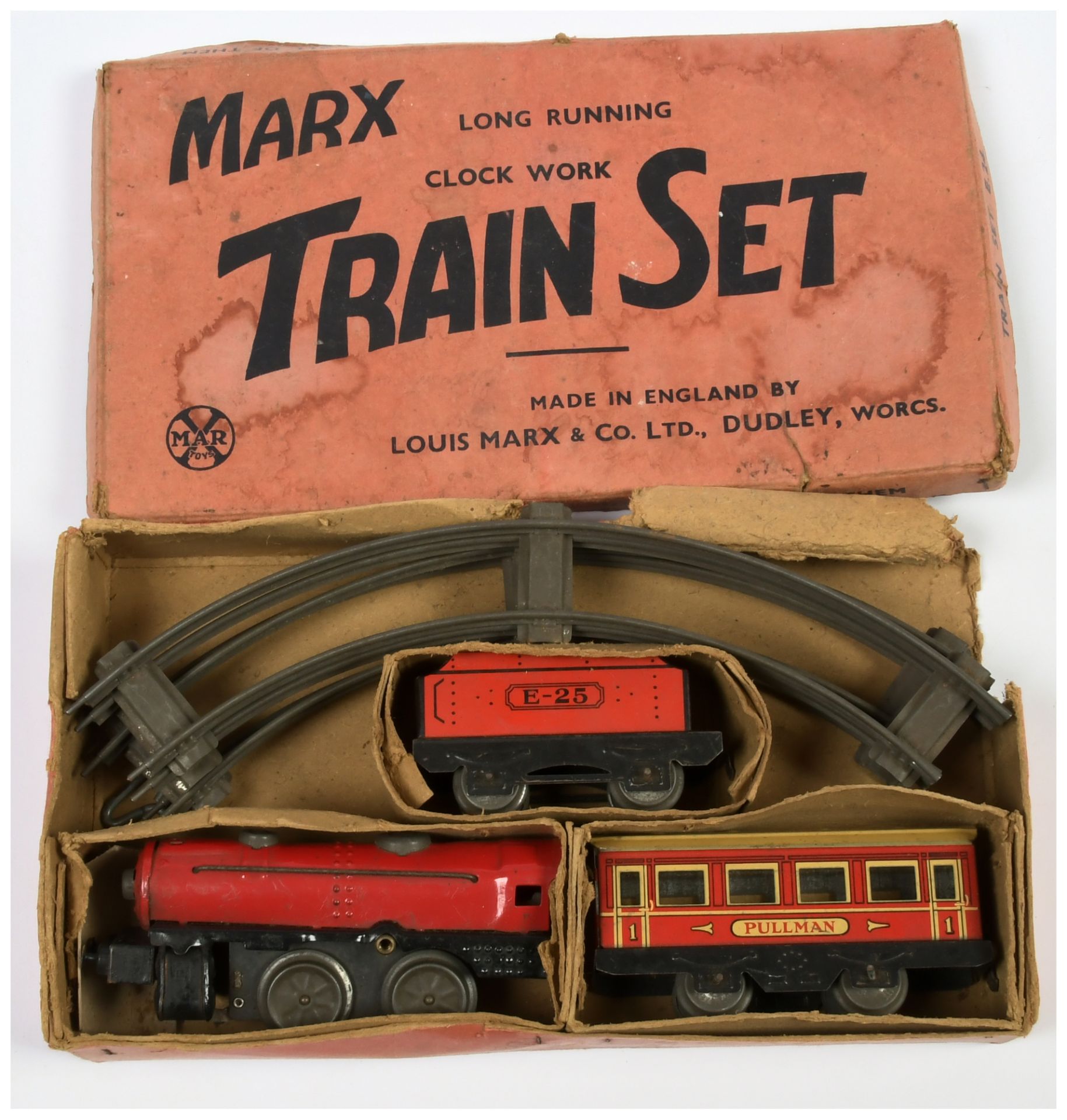 Marx Toys Clockwork Tinplate Trains Set