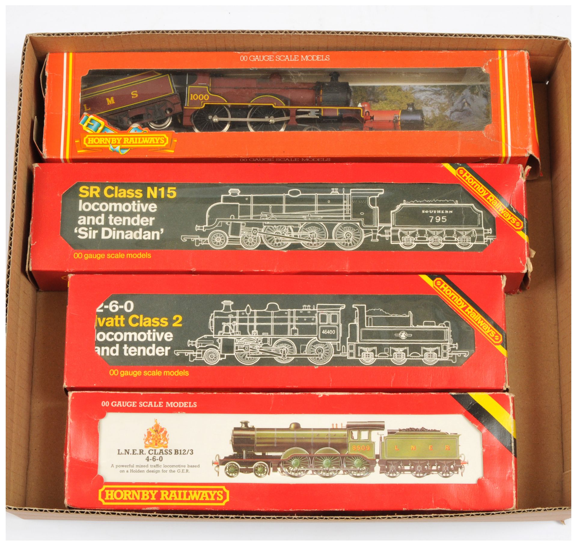 Hornby (GB) a group of Steam Locomotives to include 