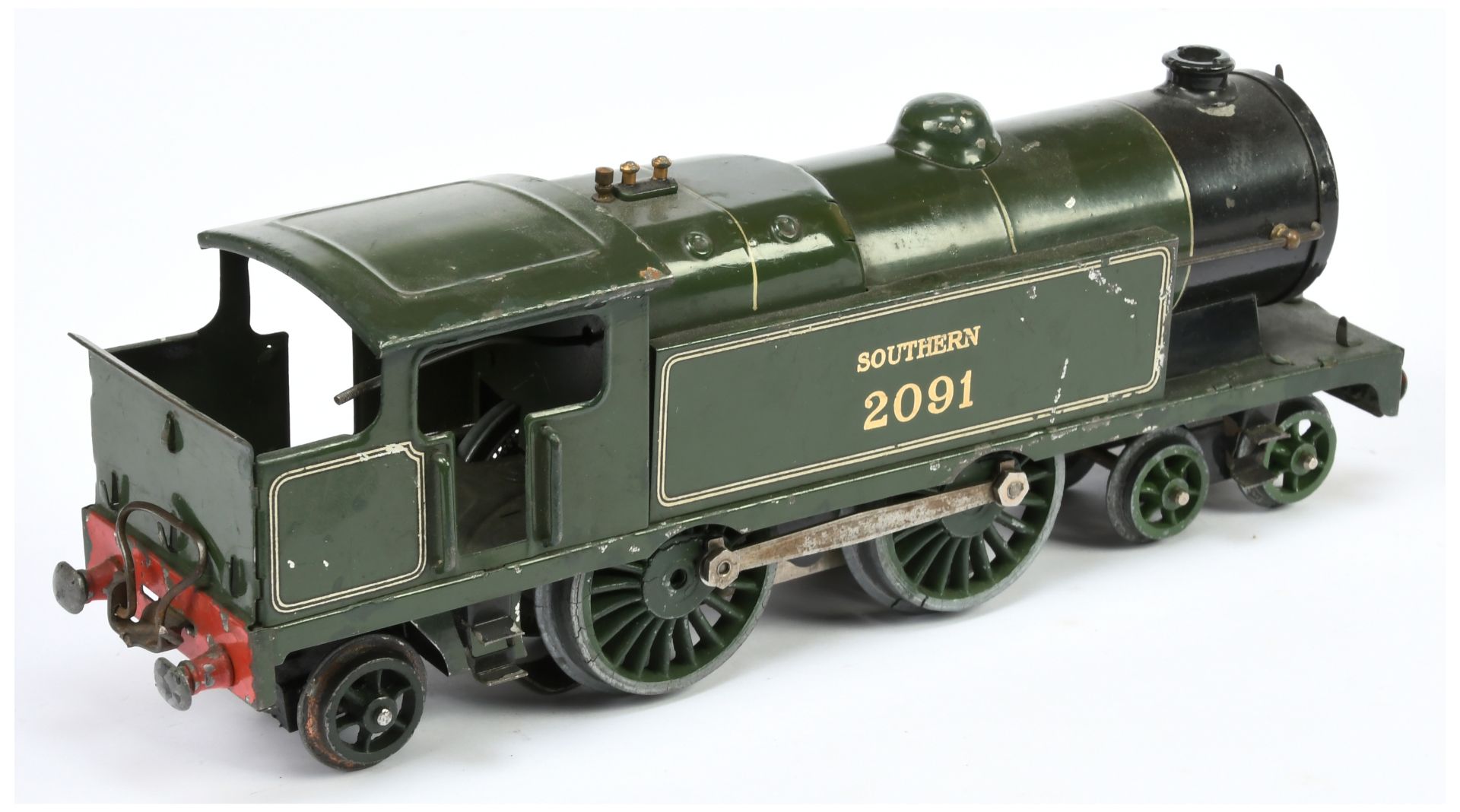 Hornby O Gauge E220 Special 4-4-2 Southern Green 2091 Tank - Bild 2 aus 2