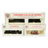 Bachmann N Gauge group of American Outline Steam & Diesel Locomotives comprising of