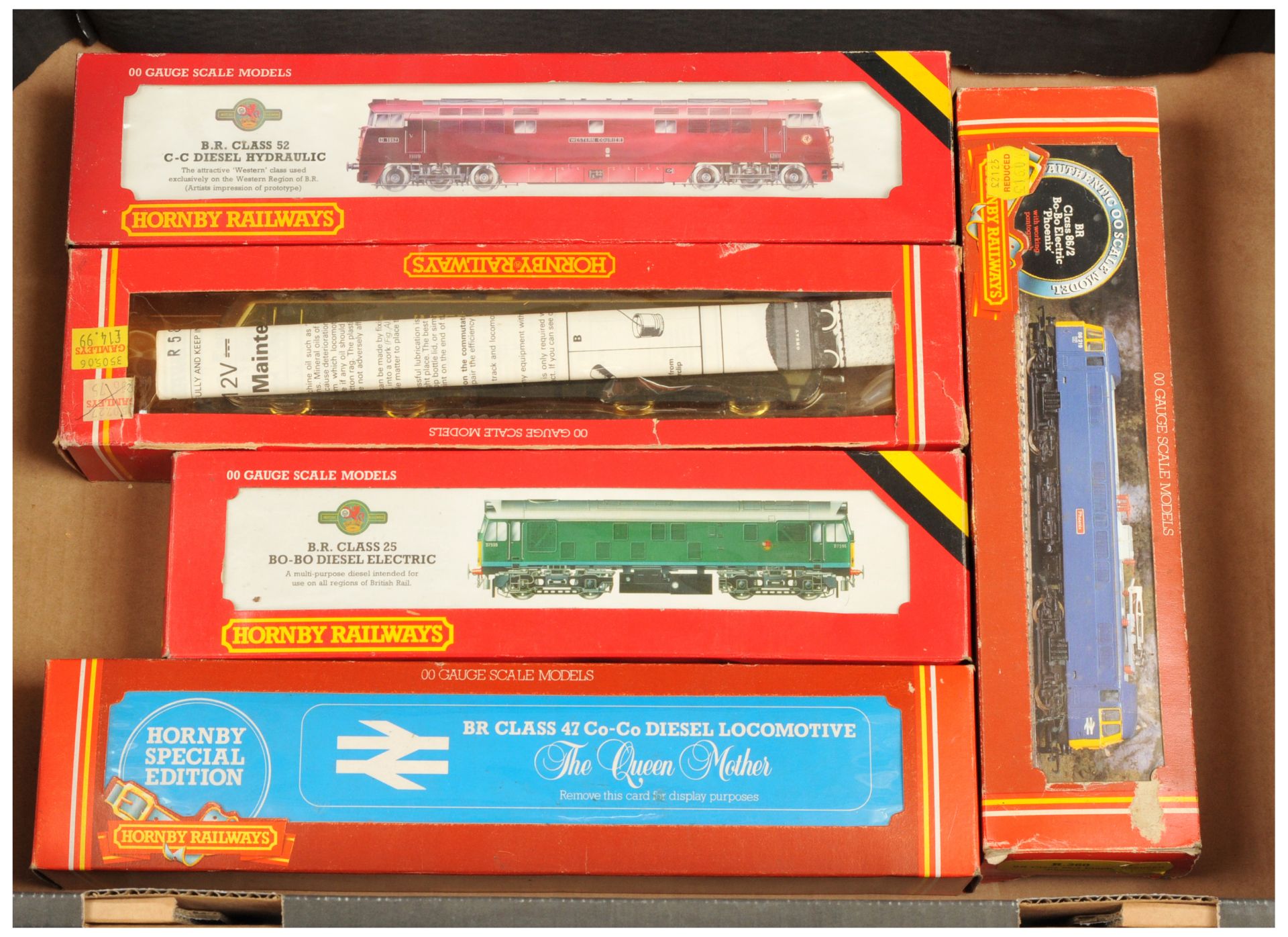 Hornby (GB) a group of Diesel Locomotives to include