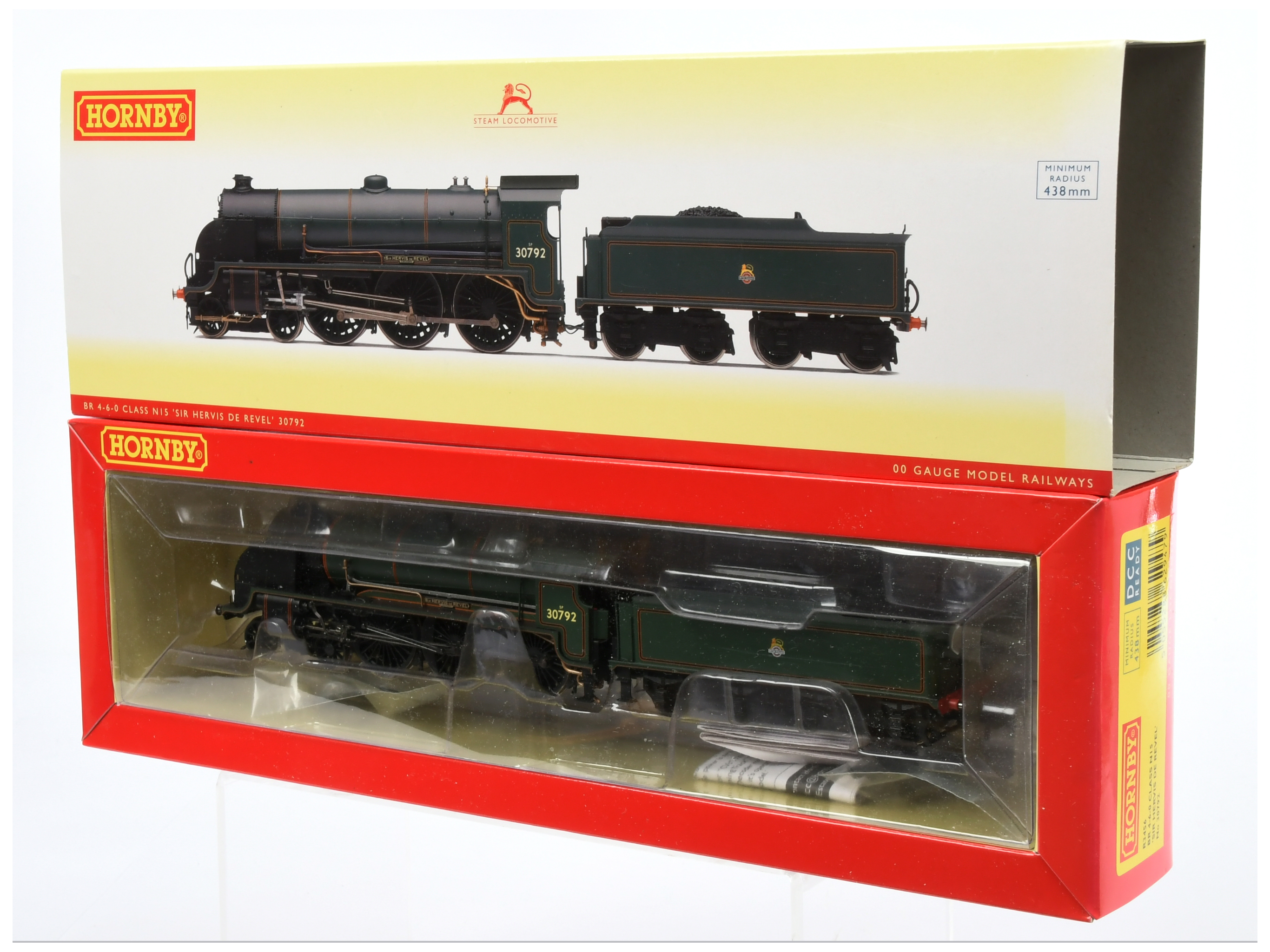 Hornby (China) R3456 4-6-0 BR lined green Lord Nelson Class No. 30792 "Sir Hervis De Revel"