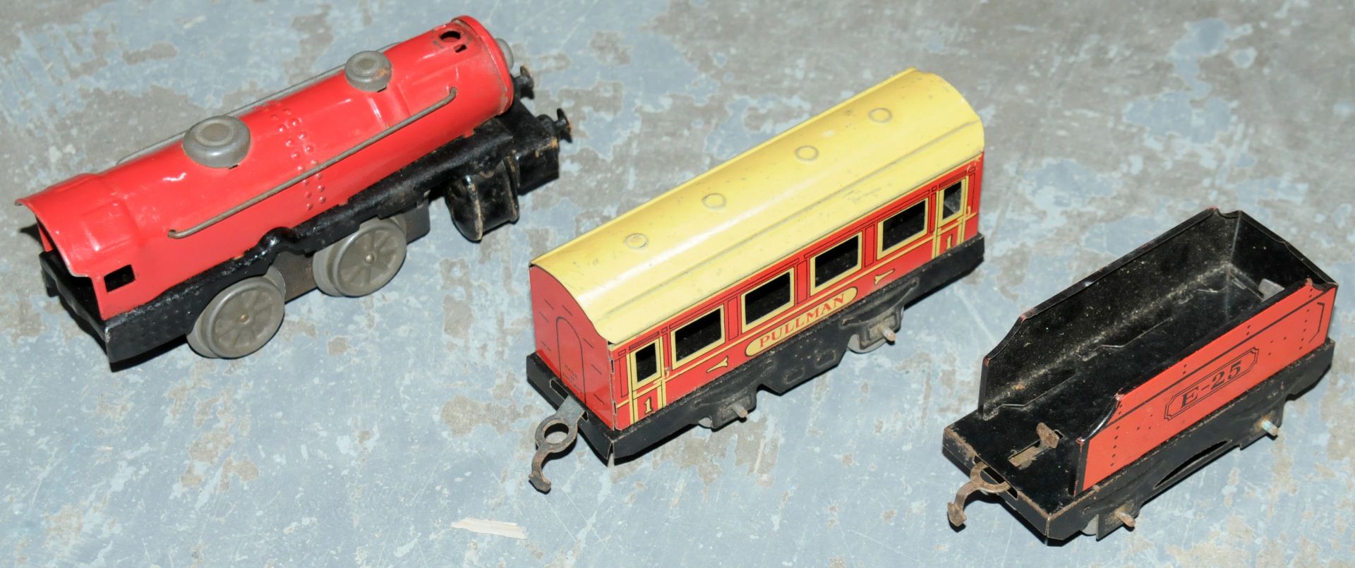 Marx Toys Clockwork Tinplate Trains Set - Image 4 of 6