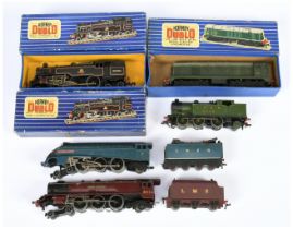 Hornby Dublo 3-rail a boxed and unboxed group of Steam and Diesel Locomotives to include