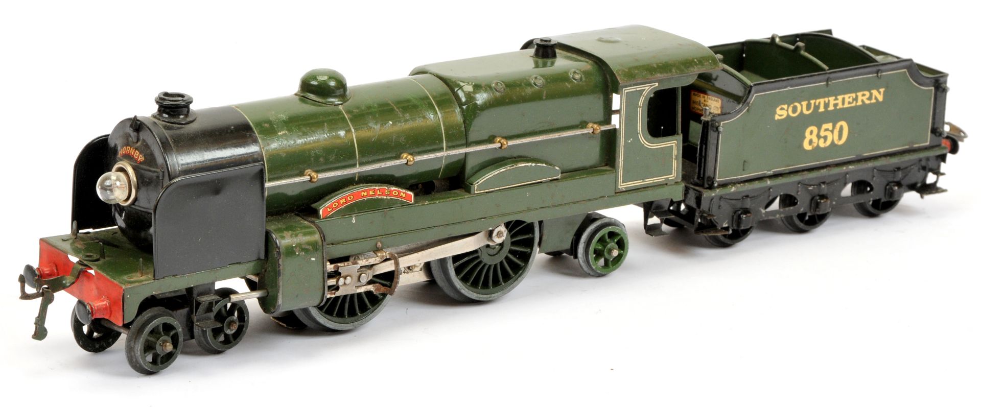 Hornby O E320 4-4-2 Loco & Tender Southern Green "Lord Nelson" - Image 3 of 4
