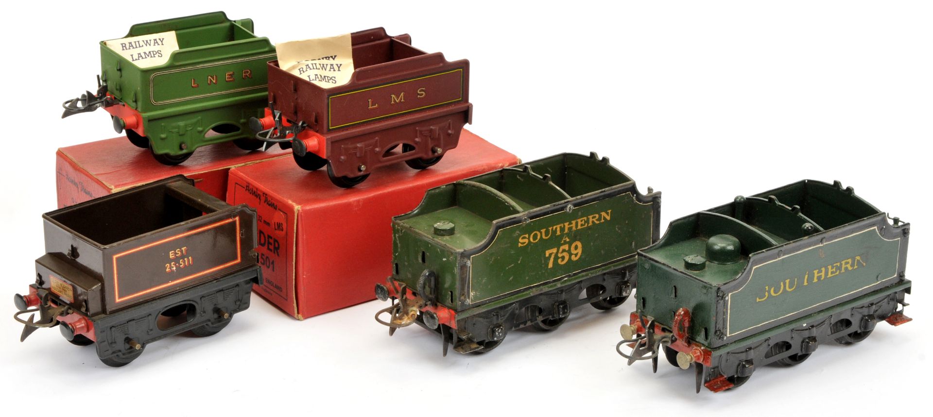 Hornby O Gauge group of boxed & unboxed tenders. - Bild 2 aus 2