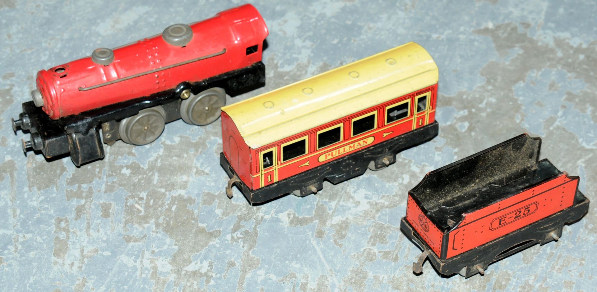 Marx Toys Clockwork Tinplate Trains Set - Image 2 of 6