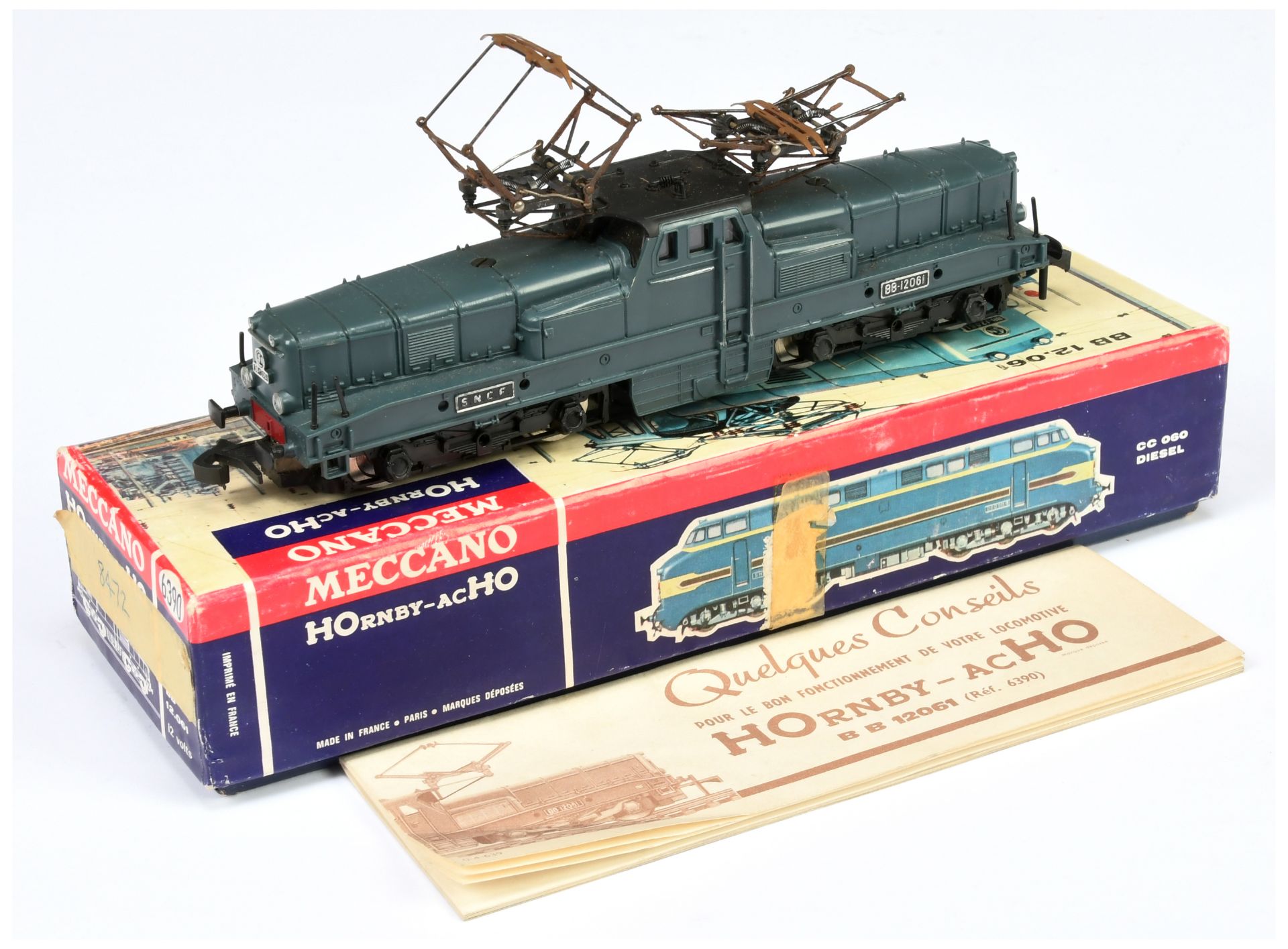 Hornby Acho HO Gauge Diesel Electric Locomotive 6390 of a Bo-Bo SNCF Steeple Cab Locomotive No.12... - Image 2 of 2