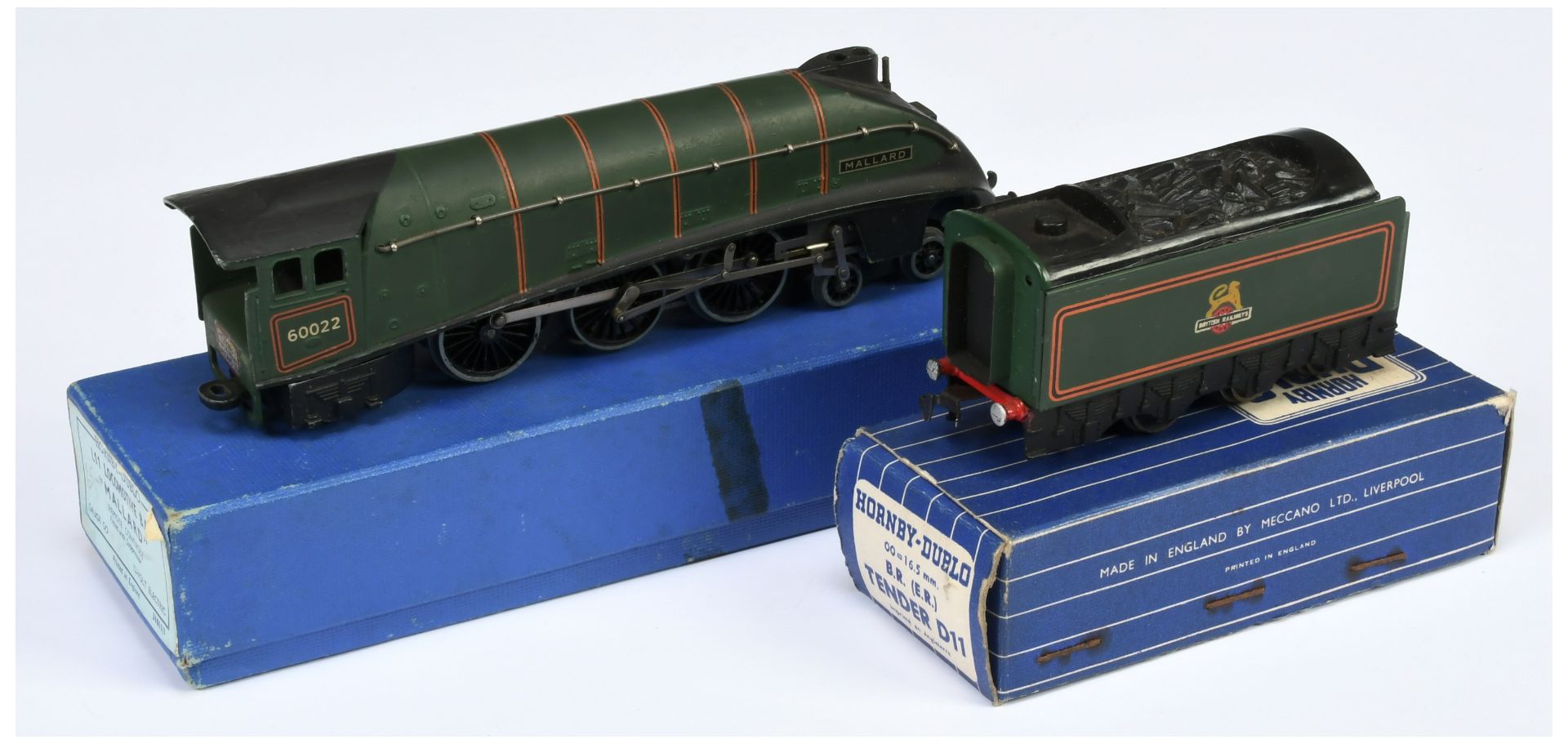 Hornby Dublo 3-rail L11/D11 BR matt green 4-6-2 Class A4 "Mallard" No.60022 in late yellow Loco box  - Bild 2 aus 2