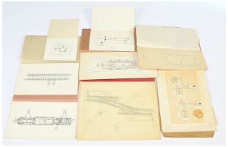 Hornby Dublo a group of original Printers Proof Artwork for catalogues and similar items to include
