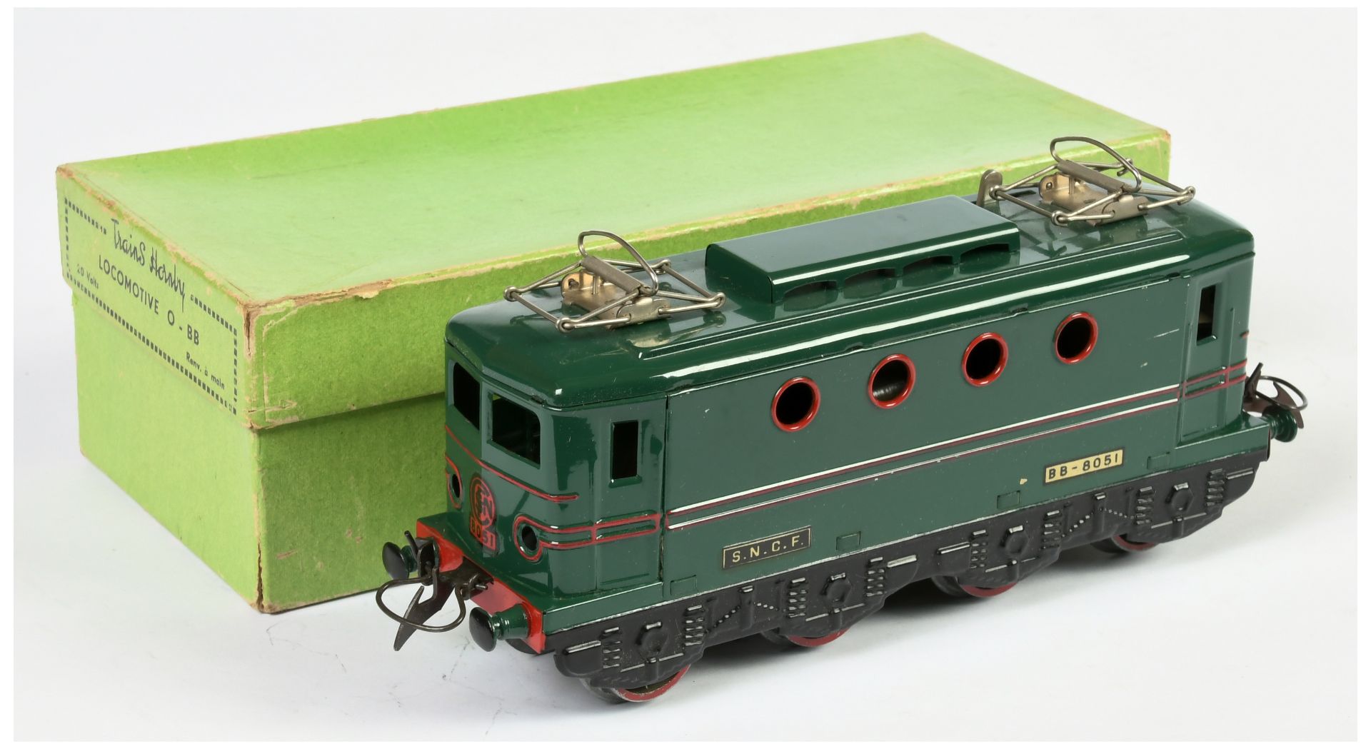 French Hornby O Gauge Overhead Electric Locomotive SNCF Green