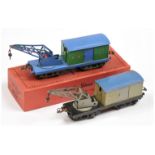 Hornby Series O Gauge 2x Breakdown Van & Crane + empty box. 