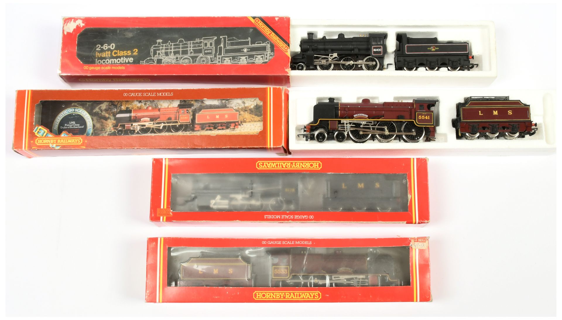 Hornby (GB) a group of mainly LMS Steam Locomotives to include 
