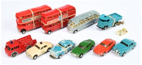 Triang Minic Motorways group of unboxed vehicles.