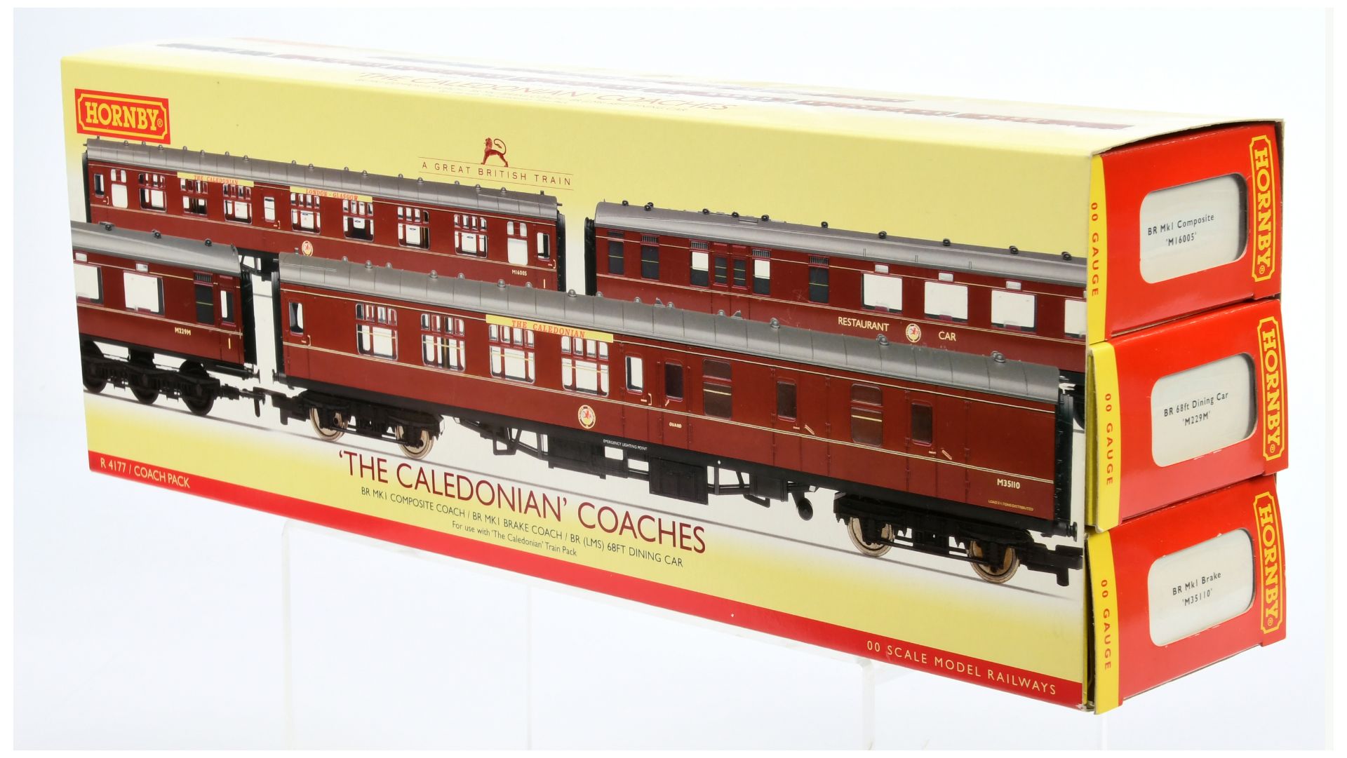 Hornby (China) R4177 "The Caledonian" Coach pack 