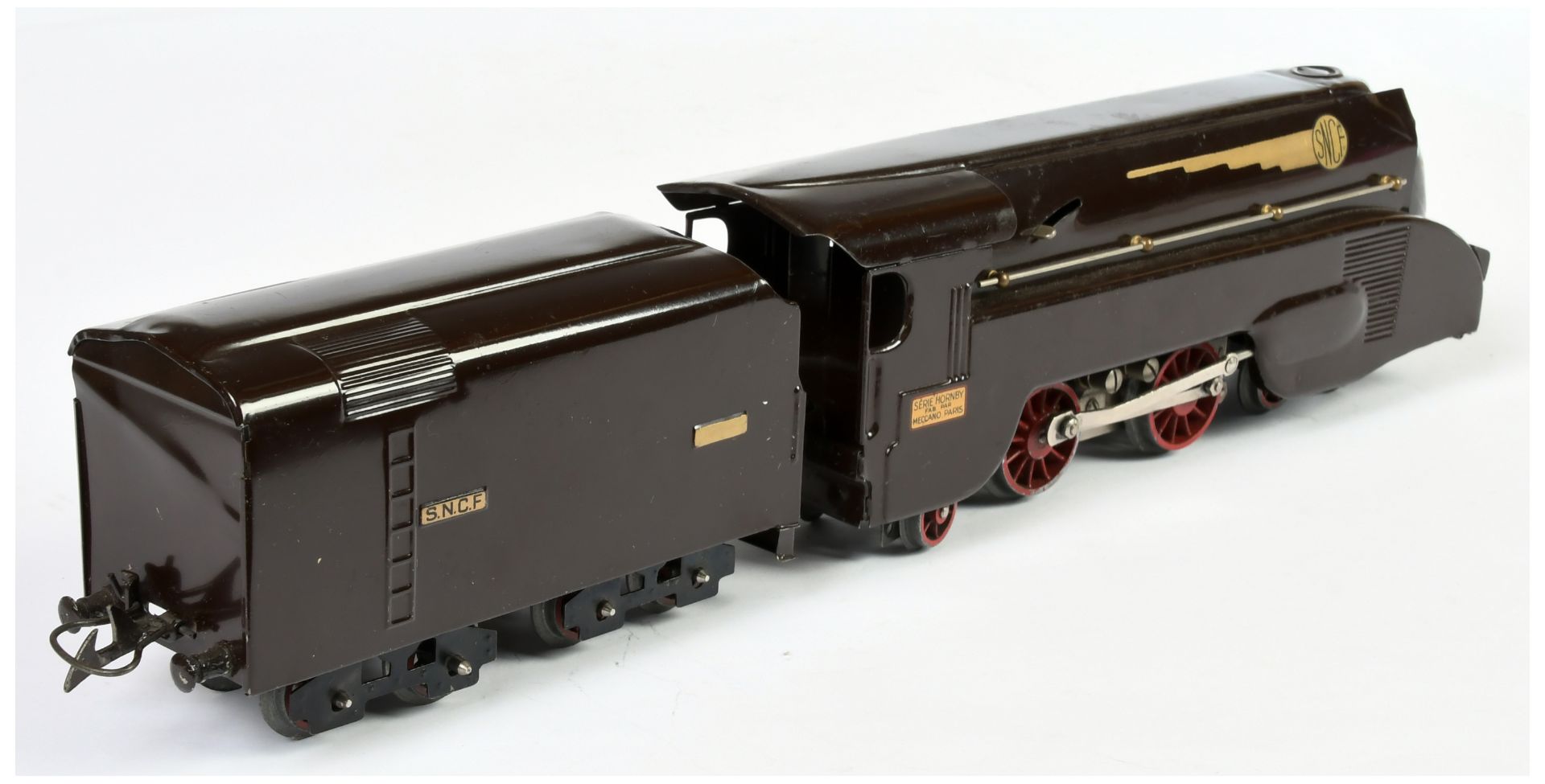 French Hornby O Gauge 4-4-2 SNCF Brown "Etoile Du Nord" 3-rail  - Image 2 of 2