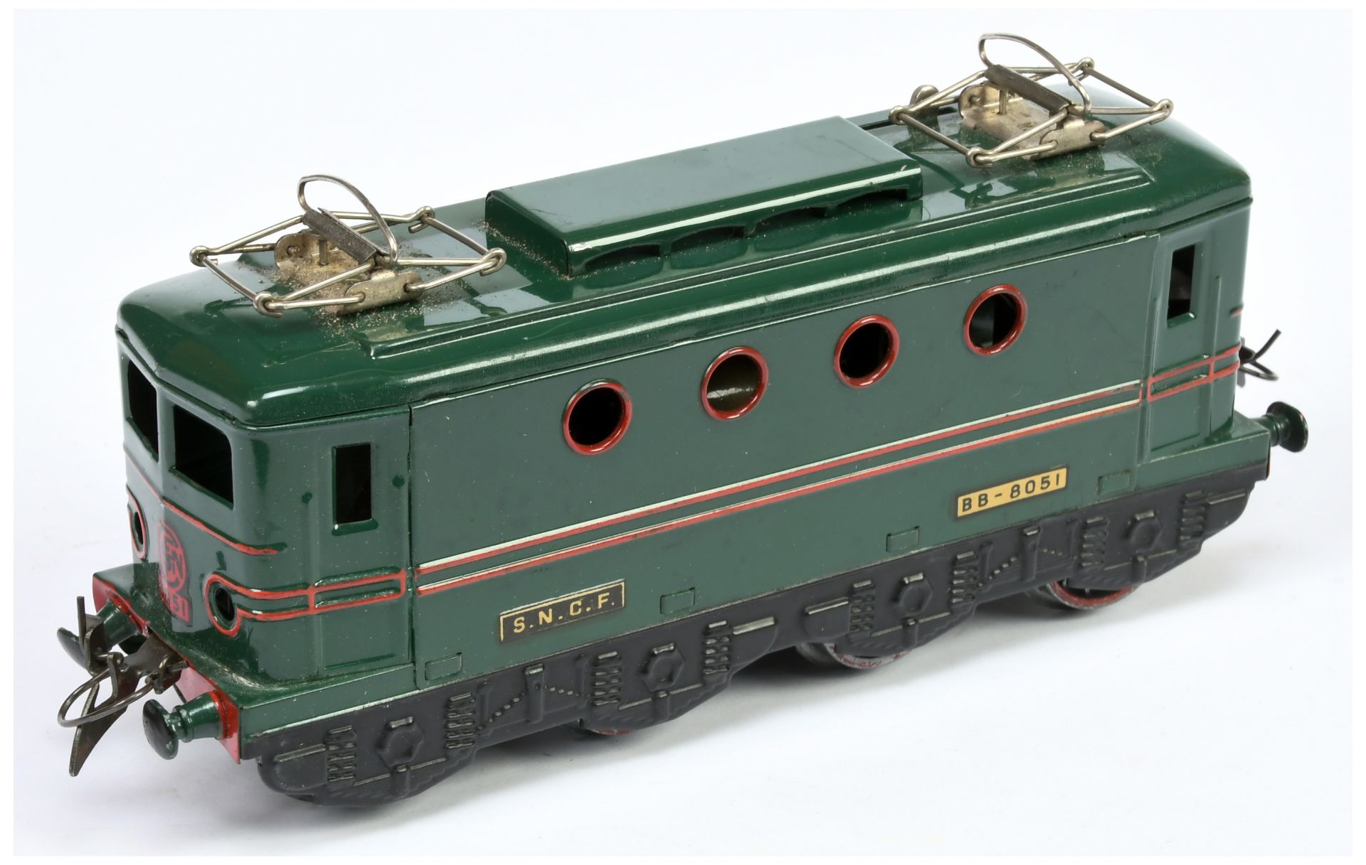 French Hornby O Gauge Overhead Electric Locomotive SNCF Green
