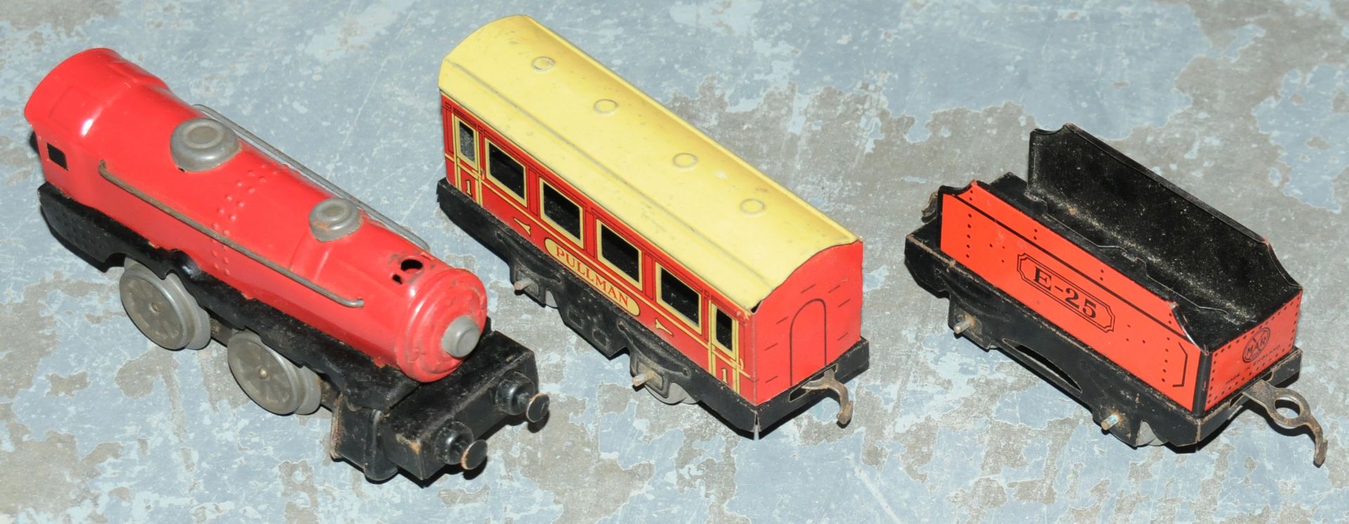 Marx Toys Clockwork Tinplate Trains Set - Image 3 of 6