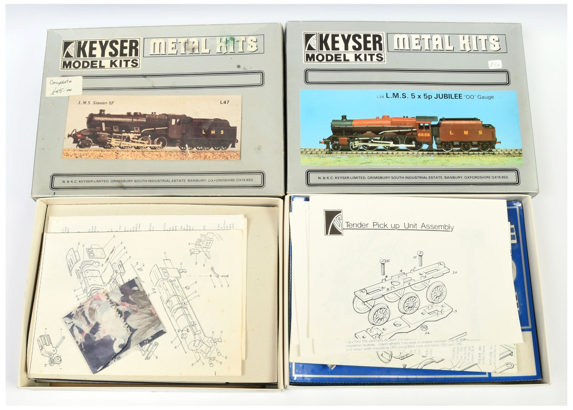 Keyser Models a pair of unmade OO Gauge Kits comprising of 