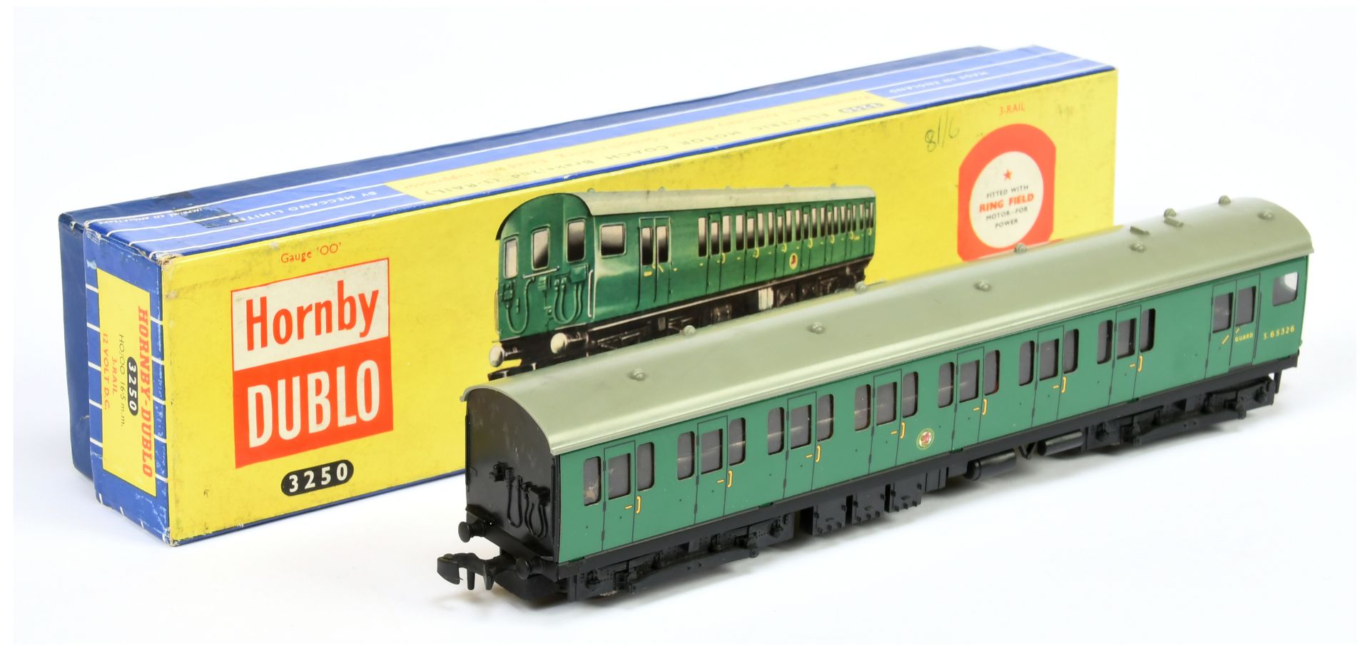 Hornby Dublo 3-rail 3250 SR green Electric Motor Coach Brake 2nd