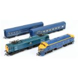 Triang an unboxed group of Diesel locomotives and Coaches to include 