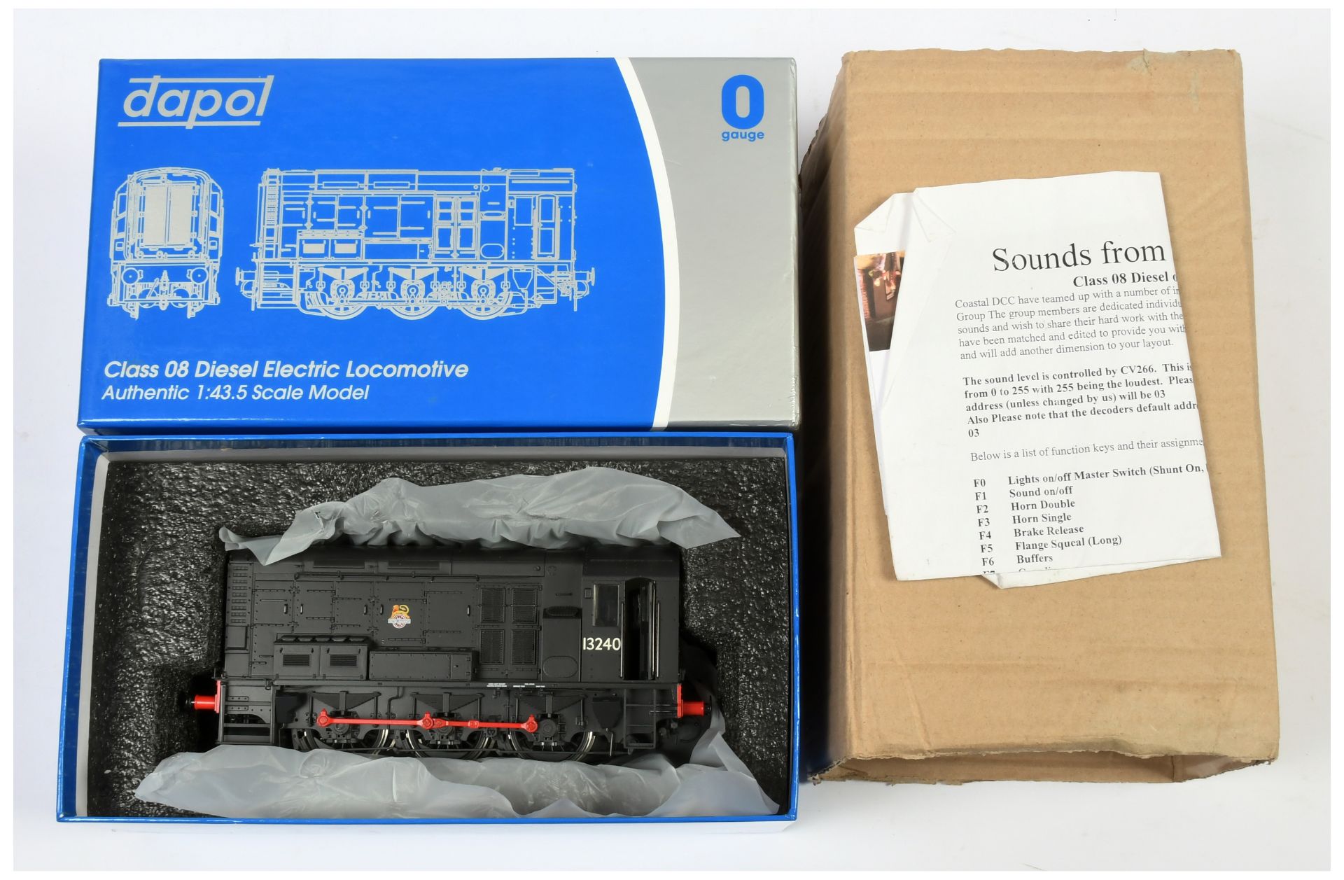 Dapol 0 Gauge ref 7D-008-004 Class 08 Diesel Shunter BR Black No.3240