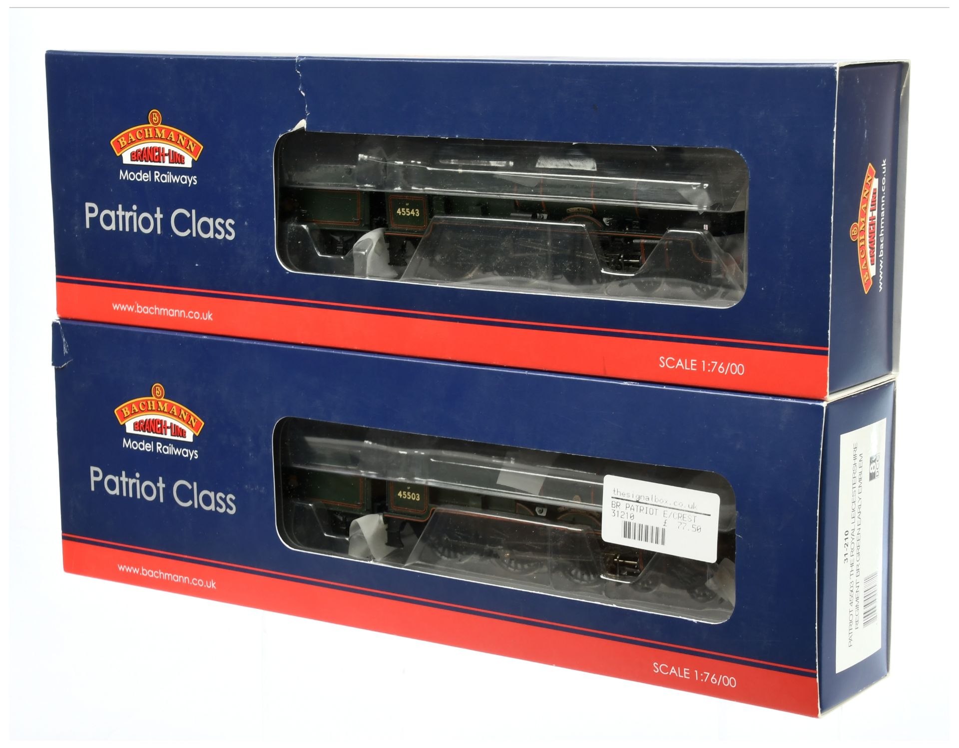 Bachmann pair of BR Patriot Class Steam Locomotives comprising of
