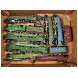 Hornby Dublo an unboxed group of 2&3-rail Steam and Diesel Locomotives along with spare parts to ...