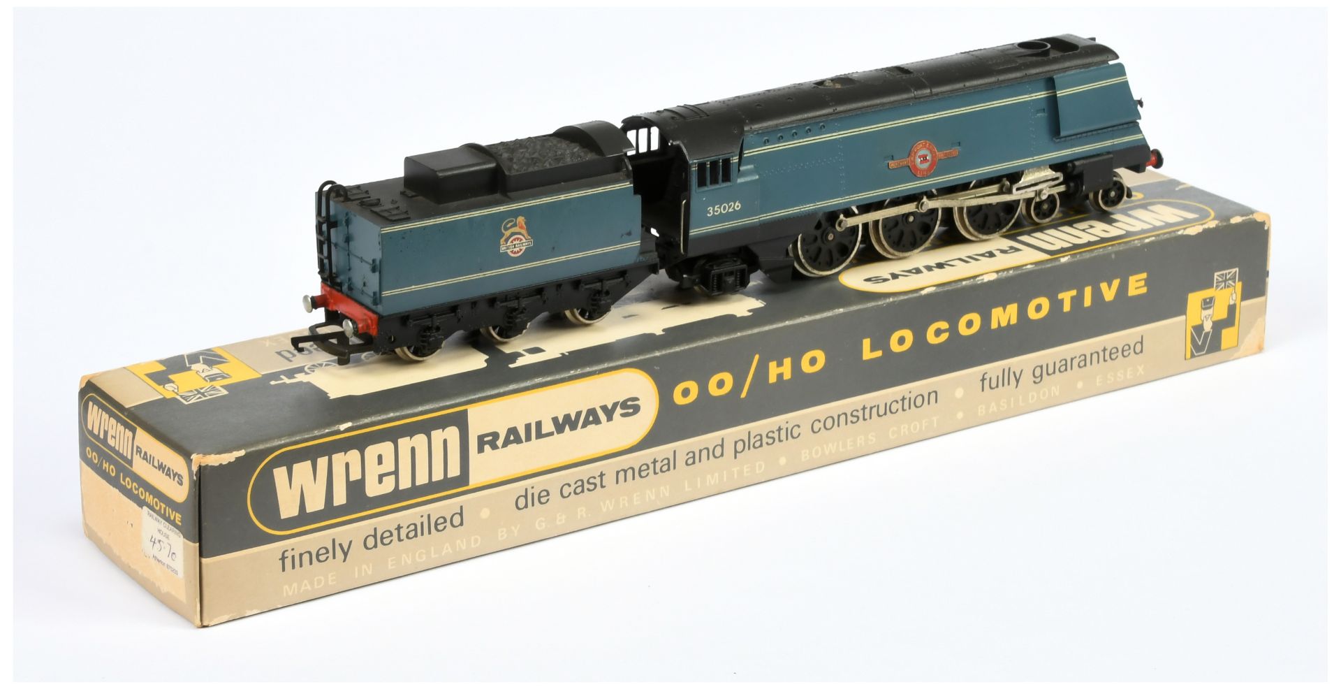 Wrenn W2267 4-6-2 BR lined Blue Streamlined Merchant Navy Class Loco No.35026 "Lamport & Holt Line" - Bild 2 aus 2